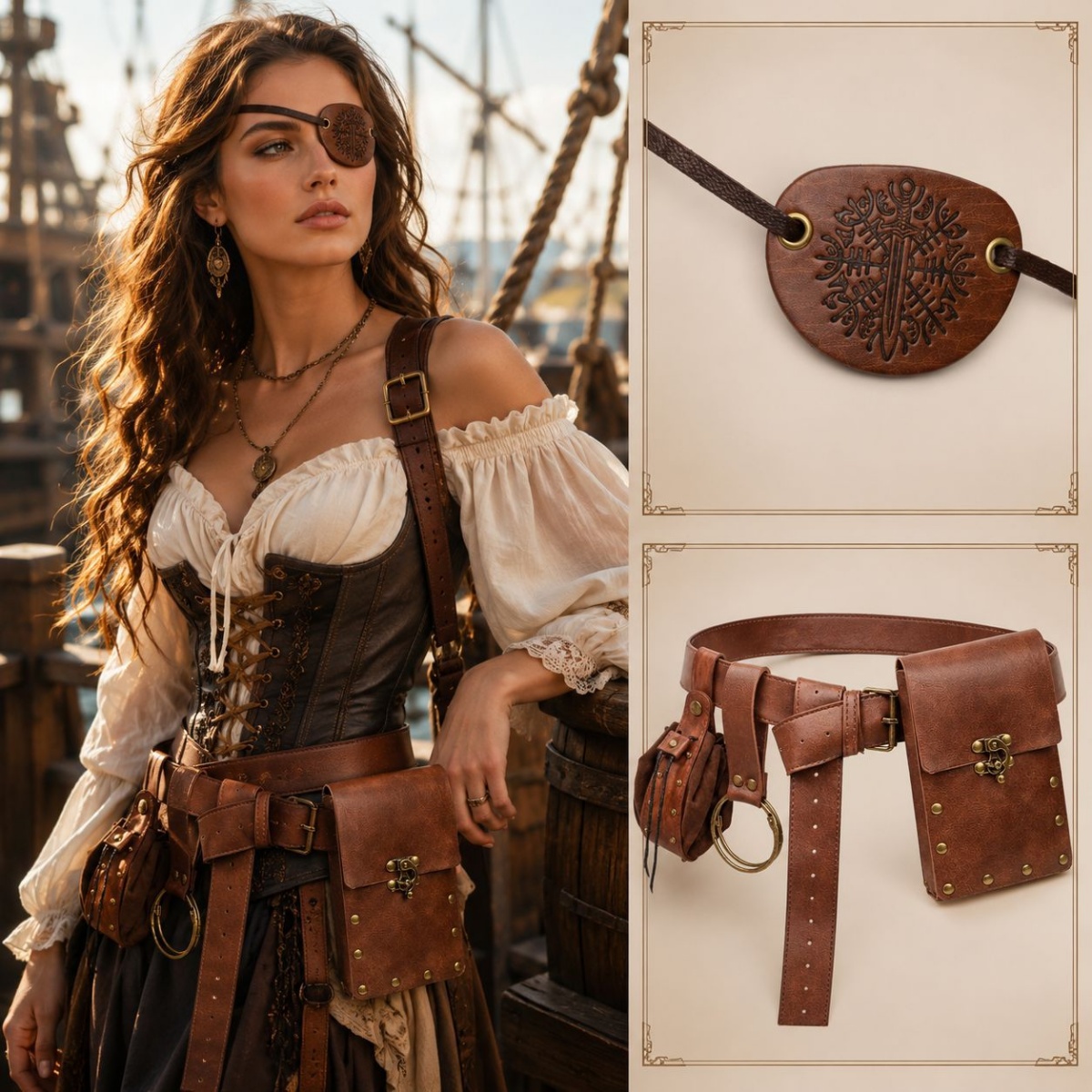 Medieval Retro Belts, Pouches, - đánh giá và giá Costumes