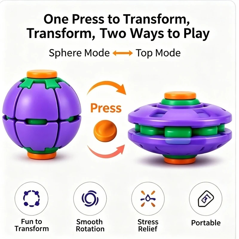 1PCS Transforming Fidget Spinn - đánh giá và giá Novelty Gifts