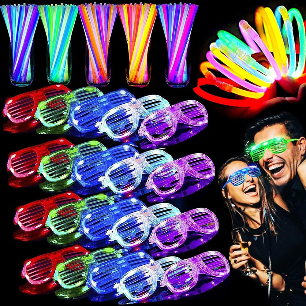 136Pack Glow in The Dark Light - đánh giá và giá Glow In The Dark Party Glasses
