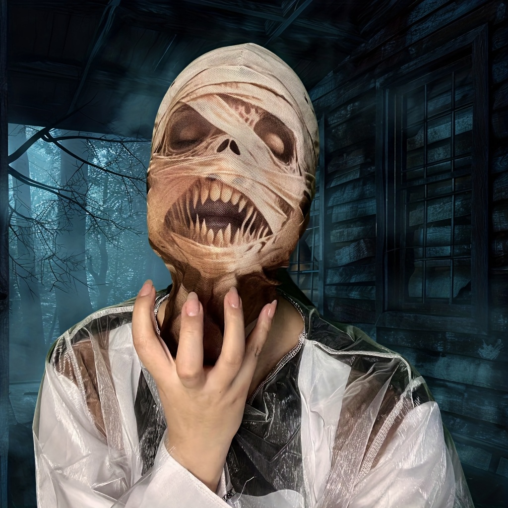 1pc Mummy Ripped Cloth Patchwo - đánh giá và giá Led Purge Mask Halloween