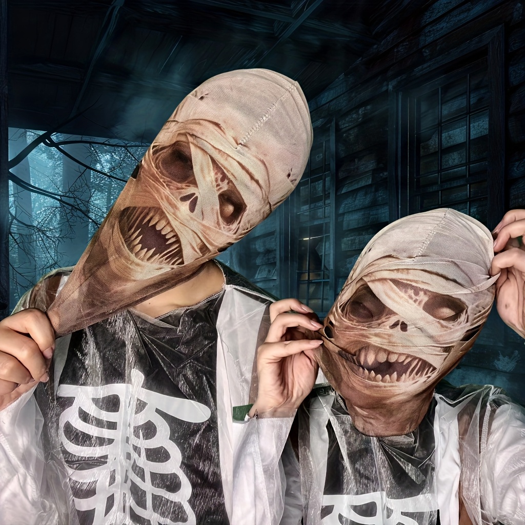 1pc Mummy Ripped Cloth Patchwo - đánh giá và giá Led Purge Mask Halloween