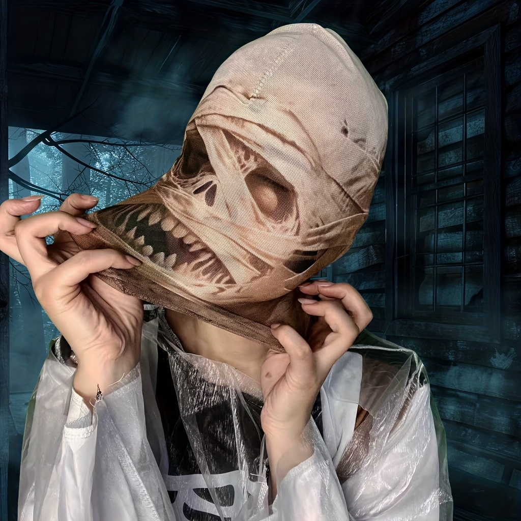 1pc Mummy Ripped Cloth Patchwo - đánh giá và giá Led Purge Mask Halloween