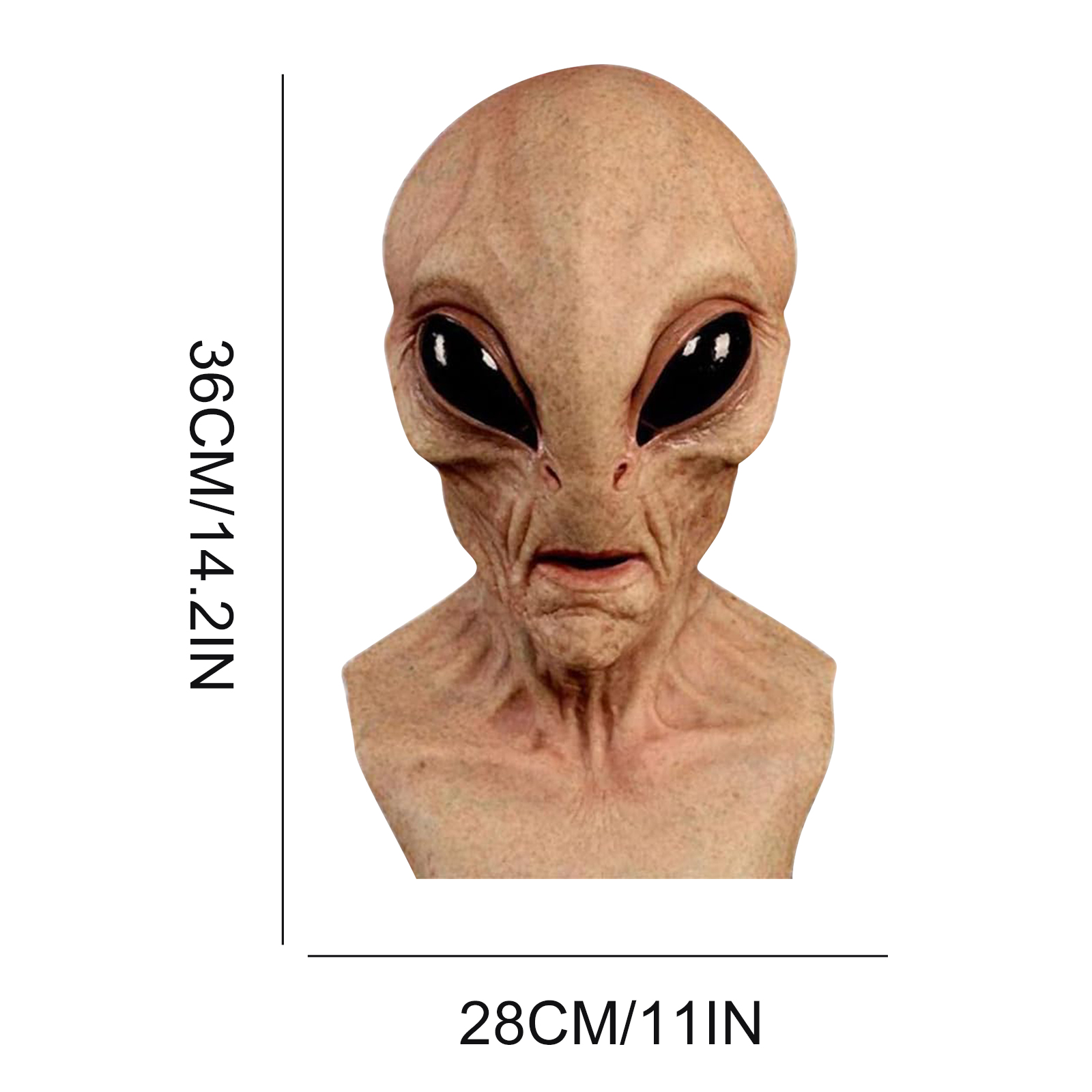 Alien Funny Mask Latex Alien M - đánh giá và giá Latex Alien Mask Realistic