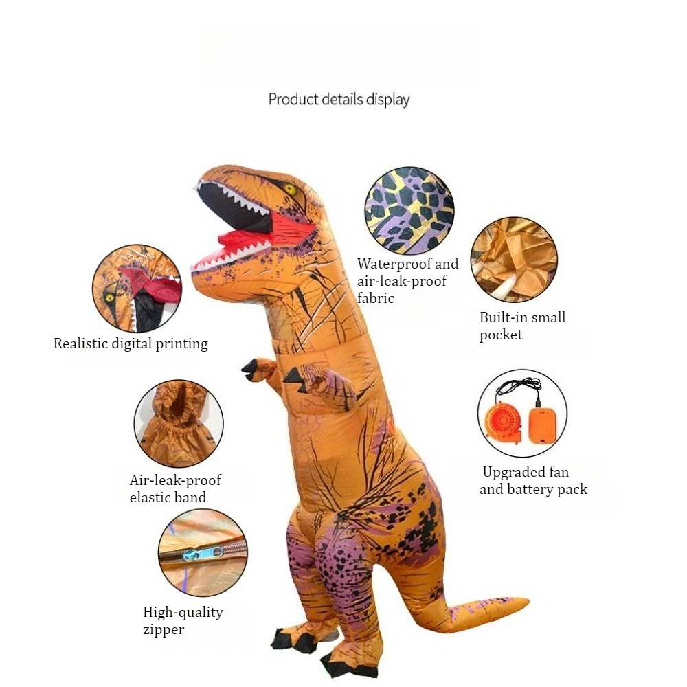 Inflatable T-Rex Dinosaur Cost - đánh giá và giá Inflatable Dinosaur Costume Adult
