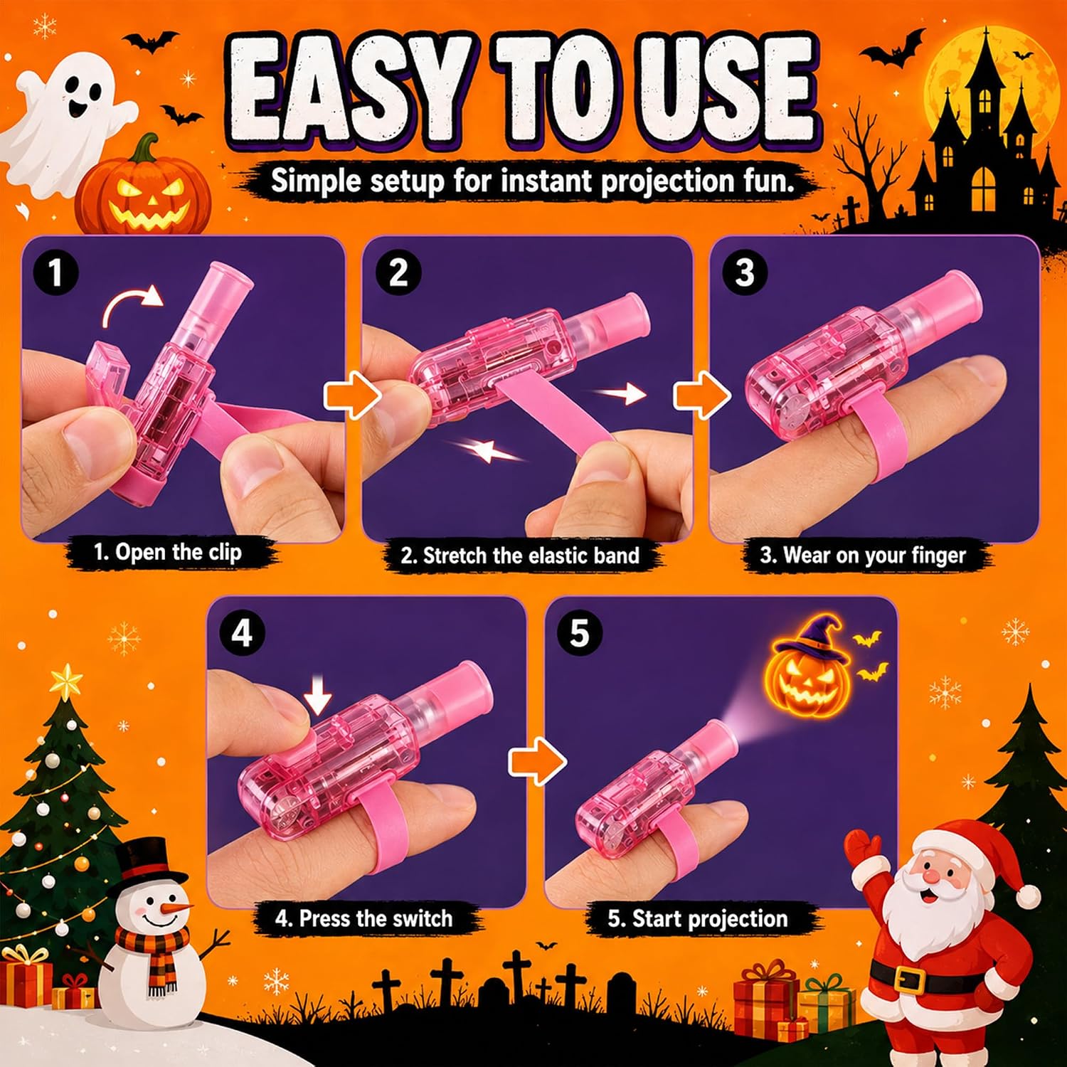 Halloween Finger Lights Christ - đánh giá và giá Glow In The Dark Party Glasses